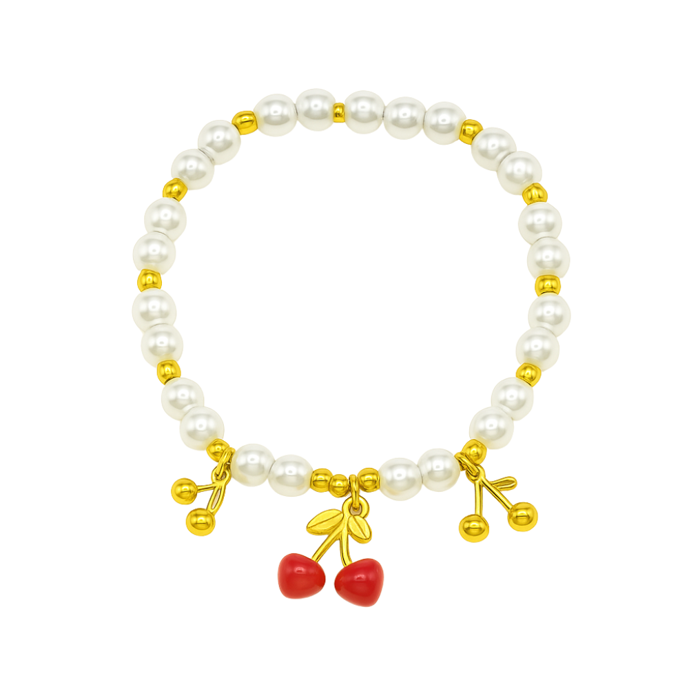 Cherry Pearl Bracelet