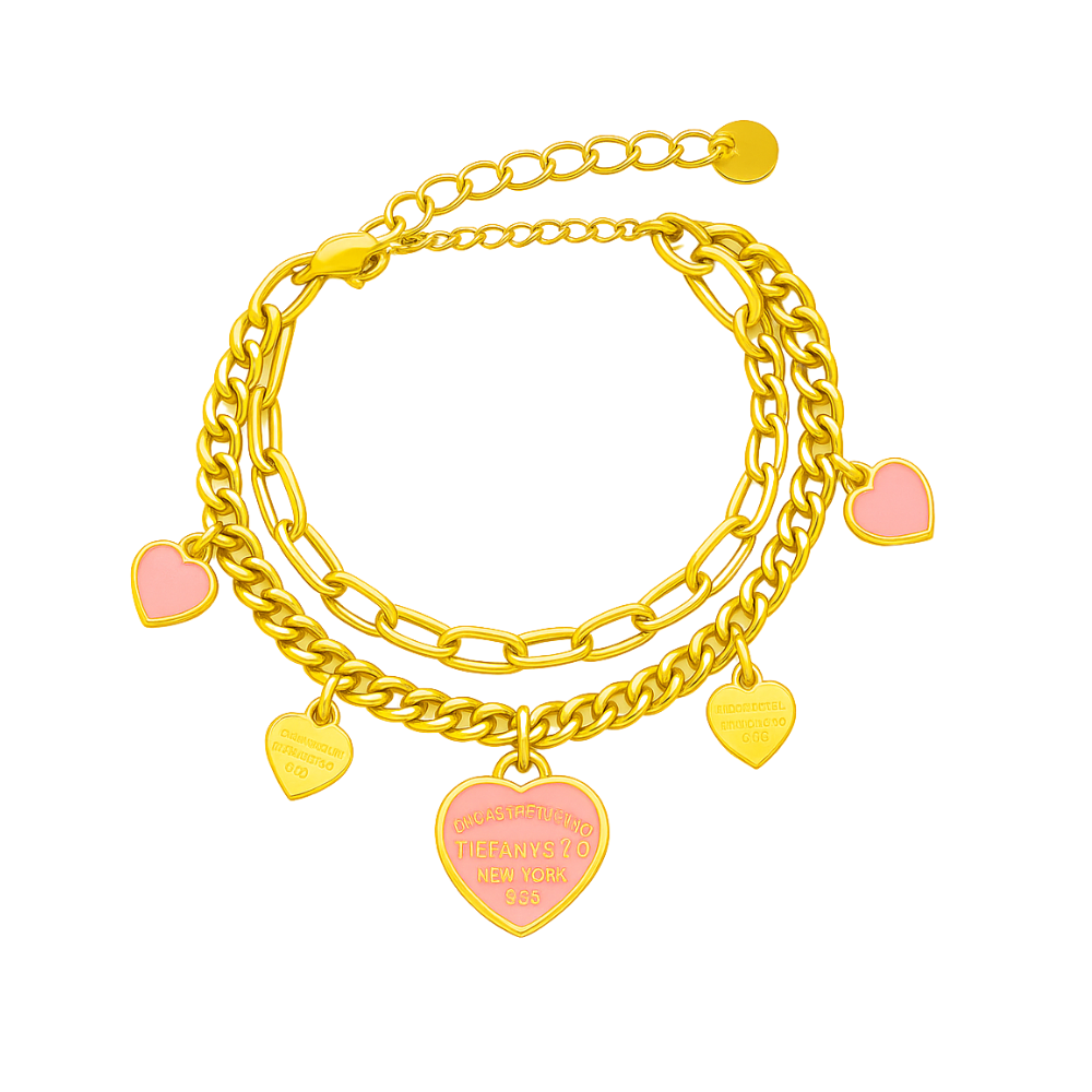 Pink Heart Grace Bracelet