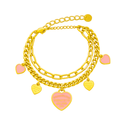 Pink Heart Grace Bracelet